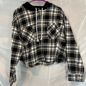 Brand new with tags cropped flannel